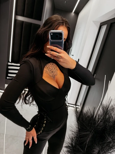Body damskie OLAVOGA ZAFIRA 2026 czarny - maWer Fashion