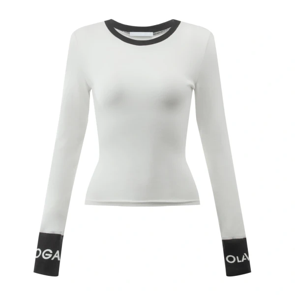 Bluzka damska OLAVOGA ELISEA 2026 ecru - czarny - maWer Fashion