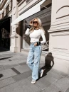 Bluzka damska OLAVOGA ELISEA 2026 ecru - czarny - maWer Fashion