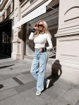 Bluzka damska OLAVOGA ELISEA 2026 ecru - czarny - maWer Fashion