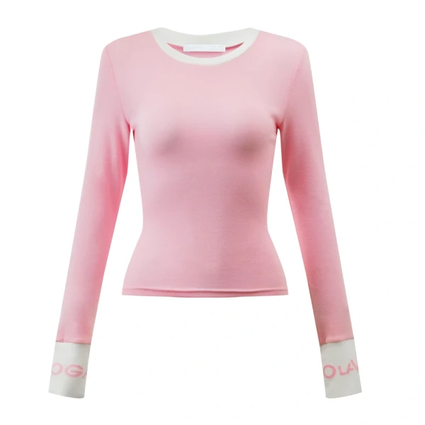 Bluzka damska OLAVOGA ELISEA 2026 róż - ecru - maWer Fashion