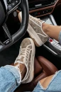 Buty damskie sneakersy OLAVOGA MALLOW 2026 beż - maWer Fashion