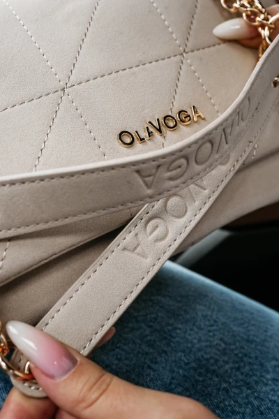 Torebka damska OLAVOGA TERING 2026 jasny beż - maWer Fashion