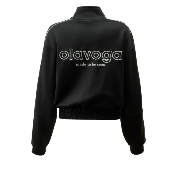 Bluza damska OLAVOGA ROSEA 2026 czarna - maWer Fashion