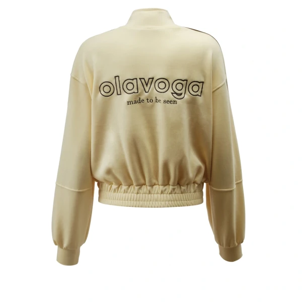 Bluza damska OLAVOGA ROSEA 2026 żółta - maWer Fashion