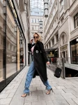 Płaszcz damski OLAVOGA ZYRO 2026 czarny - maWer Fashion
