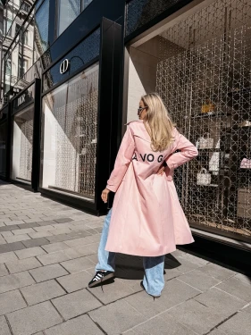 Płaszcz damski OLAVOGA ZYRO 2026 róż