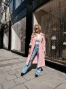 Płaszcz damski OLAVOGA ZYRO 2026 róż - maWer Fashion