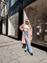 Płaszcz damski OLAVOGA ZYRO 2026 róż - maWer Fashion