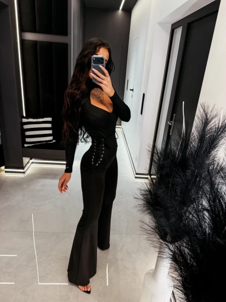 Legginsy damskie OLAVOGA VEYA 2026 czarne - maWer Fashion