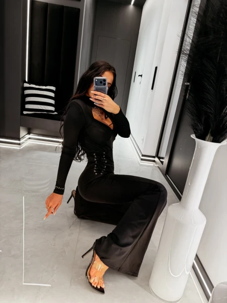Legginsy damskie OLAVOGA VEYA 2026 czarne - maWer Fashion