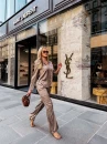 Komplet damski OLAVOGA REUNION 2026 ciemny beż - maWer Fashion