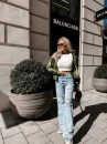 Spodnie damskie OLAVOGA MALU 2026 niebieskie - maWer Fashion