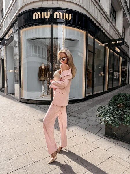 Komplet damski OLAVOGA TRACY 2026 róż - maWer Fashion