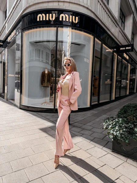 Komplet damski OLAVOGA TRACY 2026 róż - maWer Fashion