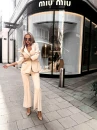 Komplet damski OLAVOGA TRACY 2026 beż - maWer Fashion
