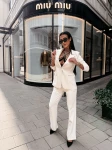 Komplet damski OLAVOGA TRACY 2026 ecru - maWer Fashion