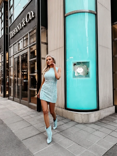 Sukienka damska OLAVOGA NOVA 2026 mięta - maWer Fashion