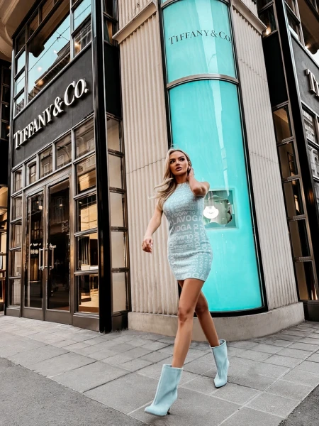 Sukienka damska OLAVOGA NOVA 2026 mięta - maWer Fashion