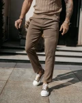 Spodnie męskie OLAVOGA LORENZO 2026 beżowe - maWer Fashion