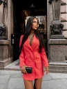 Sukienka damska OLAVOGA ROSO 2026 pomarańcz - maWer Fashion