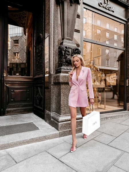 Sukienka damska OLAVOGA ROSO 2026 róż - maWer Fashion