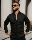 Koszula męska OLAVOGA WHIS 2026 czarna - maWer Fashion