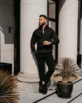 Koszula męska OLAVOGA WHIS 2026 czarna - maWer Fashion