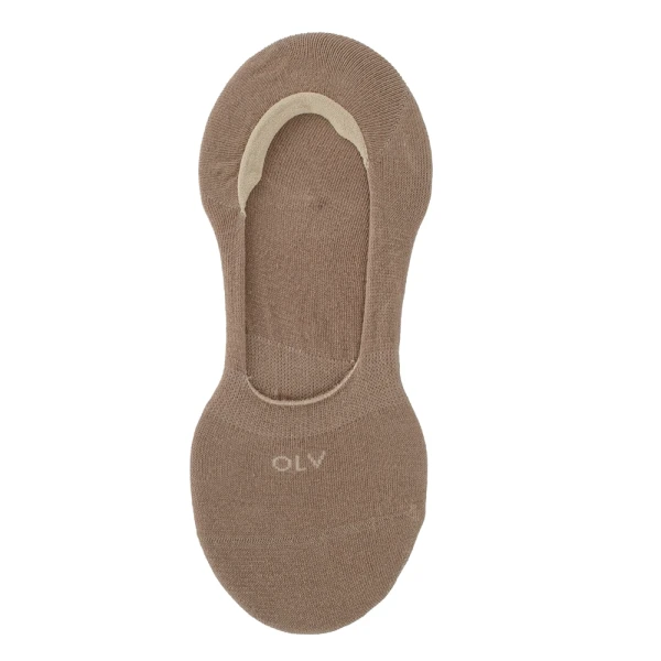 Skarpetki stopki damskie OLAVOGA TAIING 2026 ciemny beż - maWer Fashion