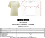 T-shirt damski OLAVOGA BRAFITTI 2026 pudrowy róż - maWer Fashion