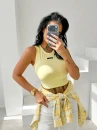 Top damski OLAVOGA DAYBREAK 2026 bananowy - maWer Fashion
