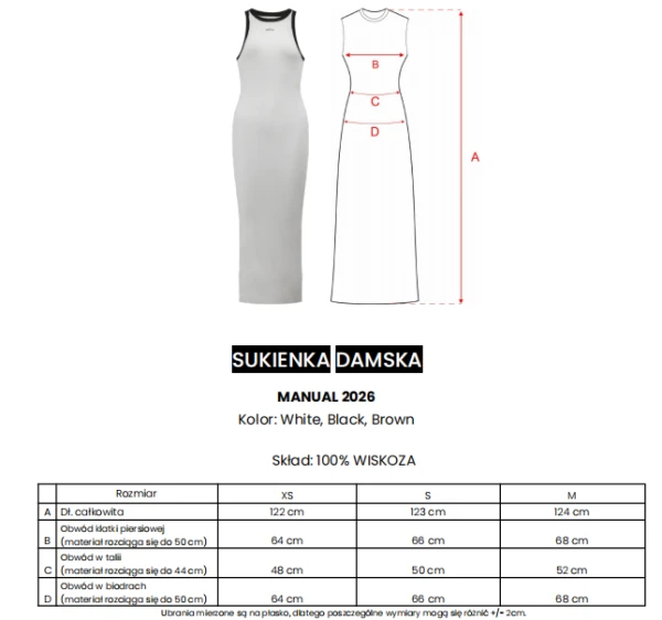 Sukienka OLAVOGA MANUAL 2026 brązowa - maWer Fashion