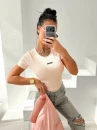 T-shirt damski OLAVOGA MOVENA 2026 róż - maWer Fashion