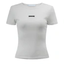 T-shirt damski OLAVOGA MOVENA 2026 ecru - maWer Fashion