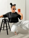 T-shirt damski OLAVOGA VERLACE 2026 czarny - maWer Fashion