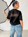 T-shirt damski OLAVOGA TRIOASI 2026 czarny - maWer Fashion