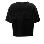 T-shirt damski OLAVOGA TRIOASI 2026 czarny - maWer Fashion