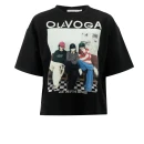 T-shirt damski OLAVOGA TRIOASI 2026 czarny - maWer Fashion