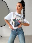 T-shirt damski OLAVOGA TRIOASI 2026 biały - maWer Fashion