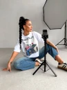 T-shirt damski OLAVOGA TRIOASI 2026 biały - maWer Fashion