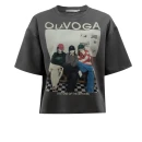 T-shirt damski OLAVOGA TRIOASI 2026 szary - maWer Fashion