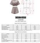 Komplet damski OLAVOGA CLAINY 2026 beż - maWer Fashion