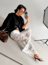 Spodnie damskie OLAVOGA VIBRA 2026 ecru - maWer  Fashion