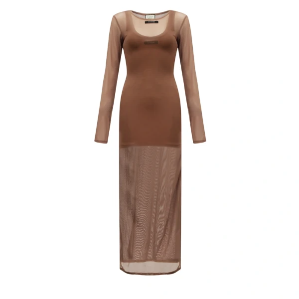 Sukienka OLAVOGA DRASY 2026 beż - maWer Fashion