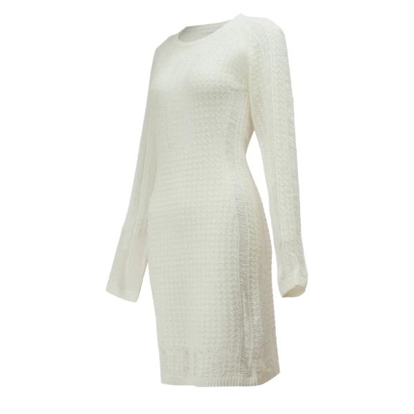 Sukienka OLAVOGA PAM 2026 ecru - maWer Fashion