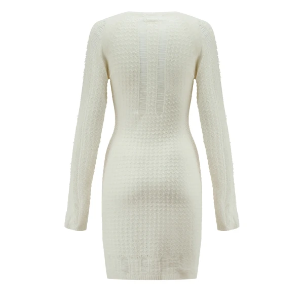 Sukienka OLAVOGA PAM 2026 ecru - maWer Fashion