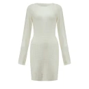 Sukienka OLAVOGA PAM 2026 ecru - maWer Fashion