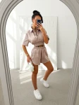 Komplet damski OLAVOGA CLAINY 2026 beż - maWer Fashion