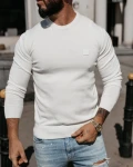 Sweter męski OLAVOGA ALAVOS 2026 ecru - maWer Fashion