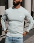 Sweter męski OLAVOGA ALAVOS 2026 niebieski - maWer Fashion